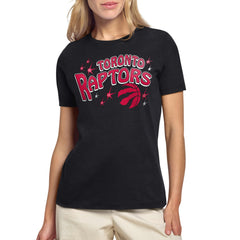 Toronto Raptors Starter Women's Fireworks T-Shirt Black - NBA