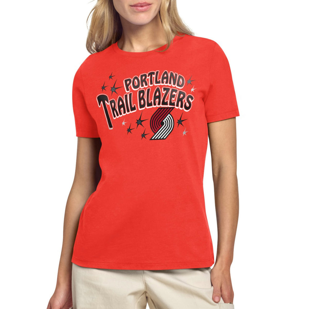 Portland Trail Blazers Starter Women's Fireworks T-Shirt Red - NBA