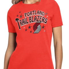 Portland Trail Blazers Starter Women's Fireworks T-Shirt Red - NBA