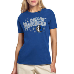 Dallas Mavericks Starter Women's Fireworks T-Shirt Blue - NBA