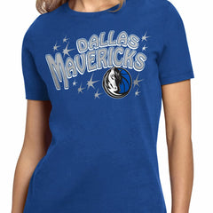 Dallas Mavericks Starter Women's Fireworks T-Shirt Blue - NBA