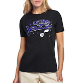 Utah Jazz Starter Women's Fireworks T-Shirt Black - NBA