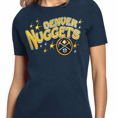 Denver Nuggets Starter Women's Fireworks T-Shirt Navy - NBA