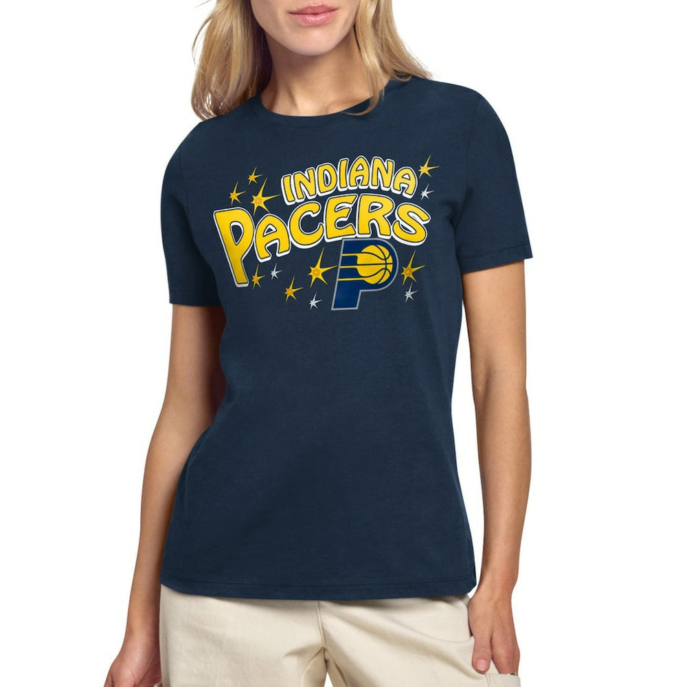 Indiana Pacers Starter Women's Fireworks T-Shirt Navy - NBA