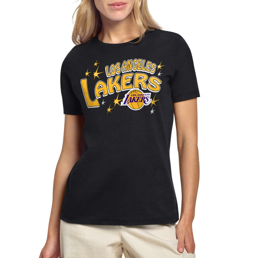 Los Angeles Lakers Starter Women's Fireworks T-Shirt Black - NBA