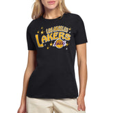 Los Angeles Lakers Starter Women's Fireworks T-Shirt Black - NBA
