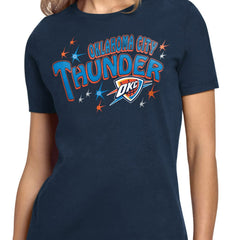 Oklahoma City Thunder Starter Women's Fireworks T-Shirt Navy - NBA