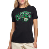 Boston Celtics Starter Women's Fireworks T-Shirt Black - NBA