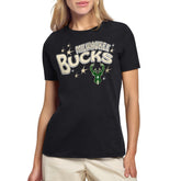 Milwaukee Bucks Starter Women's Fireworks T-Shirt Black - NBA