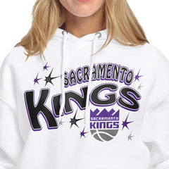 Sacramento Kings Starter Women's Fireworks Fleece Hoodie White - NBA