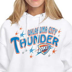 Oklahoma City Thunder Starter Women's Fireworks Fleece Hoodie White - NBA
