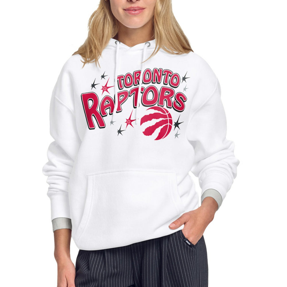Toronto Raptors Starter Women's Fireworks Fleece Hoodie White - NBA