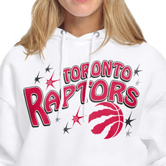 Toronto Raptors Starter Women's Fireworks Fleece Hoodie White - NBA