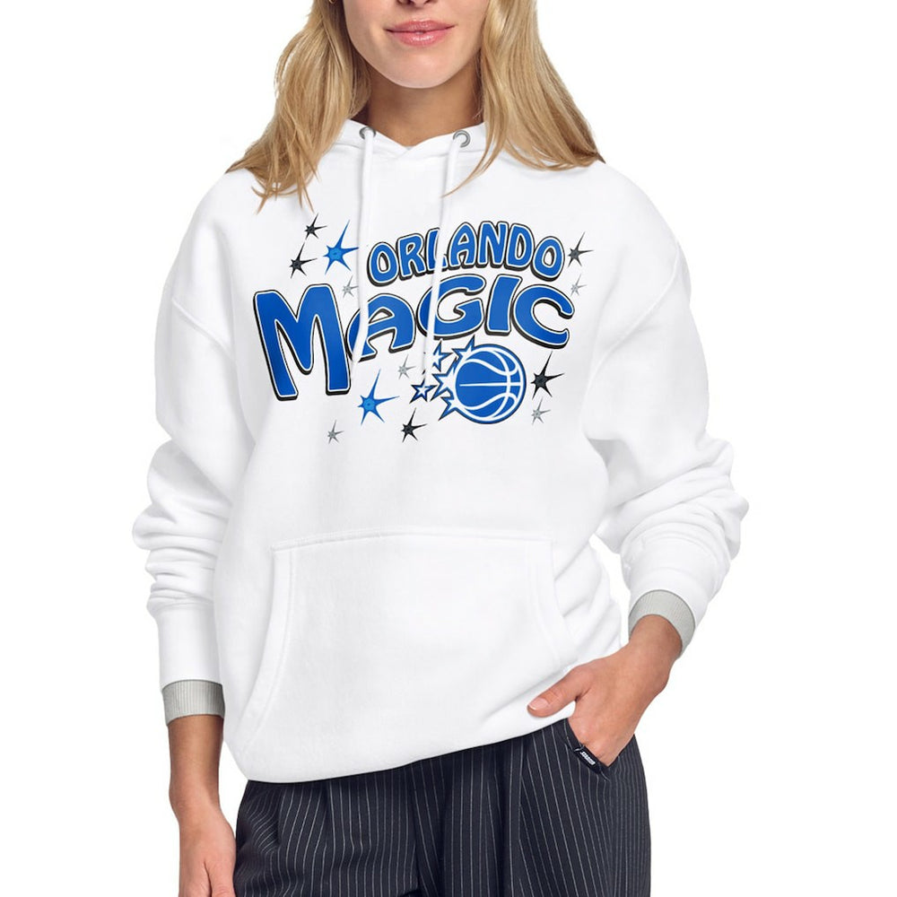 Orlando Magic Starter Women's Fireworks Fleece Hoodie White - NBA