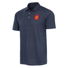 Spain National Team Antigua Peak Polo Heather Navy - FIFA World CUP