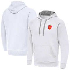 Spain National Team Antigua Takeover Fleece Raglan Hoodie White - FIFA World CUP