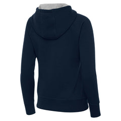 Spain National Team Antigua Women's Takeover Fleece Raglan Full-Zip Hoodie Navy - FIFA World CUP