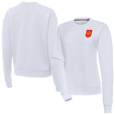 Spain National Team Antigua Women's Takeover Fleece Sweatshirt White - FIFA World CUP