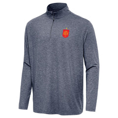 Spain National Team Antigua Masters Quarter-Zip Pullover Heather Navy - FIFA World CUP