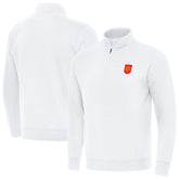 Spain National Team Antigua Landslide Quarter-Zip Pullover White - FIFA World CUP