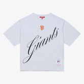 San Francisco Giants Mitchell & Ness Women's Script Cropped Boxy T-Shirt - MLB