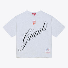 San Francisco Giants Mitchell & Ness Women's Script Cropped Boxy T-Shirt - MLB