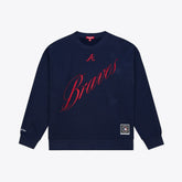 Atlanta Braves Mitchell & Ness Women's Script Sweatshirt - MLB