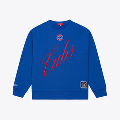 Chicago Cubs Mitchell & Ness Women's Script Sweatshirt - MLB