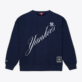 New York Yankees Mitchell & Ness Women's Script Sweatshirt - MLB