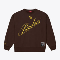 San Diego Padres Mitchell & Ness Women's Script Sweatshirt - MLB