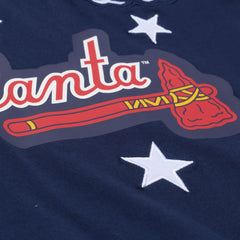 Atlanta Braves Mitchell & Ness Women's Pep Rally Cropped Boxy T-Shirt - MLB