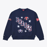 Atlanta Braves Mitchell & Ness Women's Pep Rally Sweatshirt - MLB