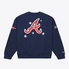 Atlanta Braves Mitchell & Ness Women's Pep Rally Sweatshirt - MLB