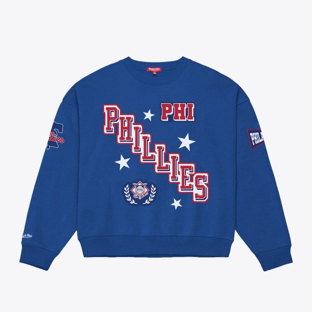 Philadelphia Phillies Mitchell & Ness Women's Pep Rally Sweatshirt - MLB