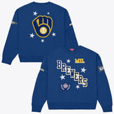 Milwaukee Brewers Mitchell & Ness Women's Pep Rally Sweatshirt - MLB