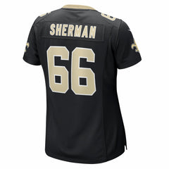 William Sherman New Orleans Saints Women's Team Game Jersey Black | Nike for Sale