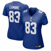 Dalen Cambre New York Giants Women's Team Game Jersey Royal | Nike for Sale