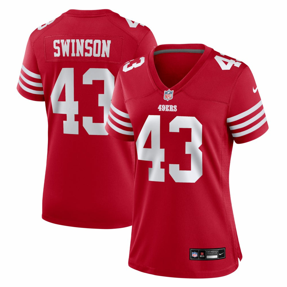 Messiah Swinson San Francisco 49ers Women's Team Game Jersey Scarlet | Nike for Sale