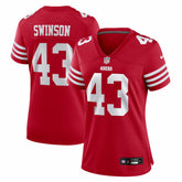 Messiah Swinson San Francisco 49ers Women's Team Game Jersey Scarlet | Nike for Sale
