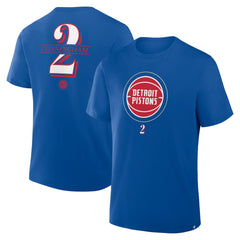 Cade Cunningham Detroit Pistons In The Paint Name & Number T-Shirt Blue - NBA