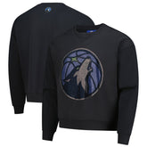 Minnesota Timberwolves Terez Unisex Oversized Gemstone Logo Sweatshirt Charcoal - NBA