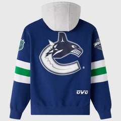Vancouver Canucks OVO x NHL Fleece Hoodie - Blue - NHL