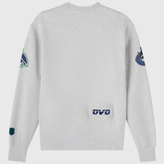 Vancouver Canucks OVO x NHL Fleece Sweatshirt - Heather Gray - NHL