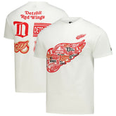 Detroit Red Wings Starter Logo Collage T-Shirt - White - NHL