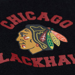Chicago Blackhawks Mitchell & Ness Women's Crewneck Sweatshirt - Black - NHL