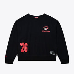 Carolina Hurricanes Mitchell & Ness Women's Crewneck Sweatshirt - Black - NHL