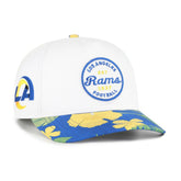 Los Angeles Rams '47 Beach Side Hitch Adjustable Hat White/Royal | 47 brand
