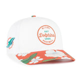 Miami Dolphins '47 Beach Side Hitch Adjustable Hat White/Orange | 47 brand