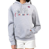 Montreal Canadiens G-III 4Her by Carl Banks Women's Shadow Logo Fleece Hoodie - Gray - NHL