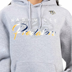 Nashville Predators G-III 4Her by Carl Banks Women's Shadow Logo Fleece Hoodie - Gray - NHL